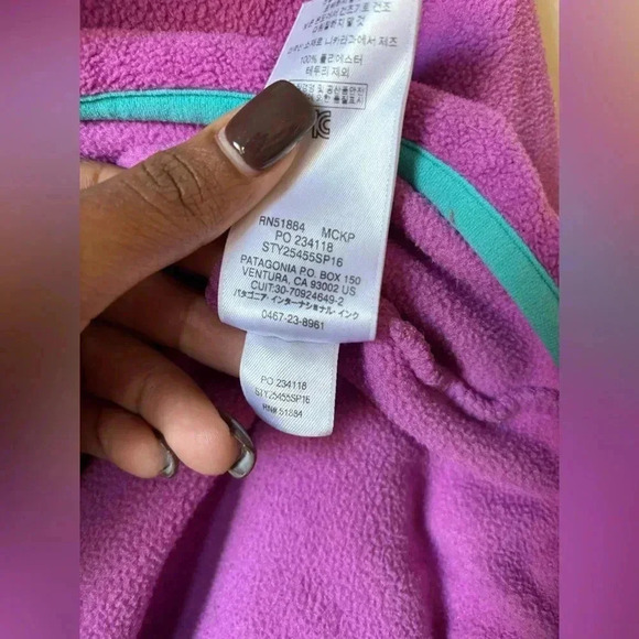 Patagonia Women's Lightweight Synchilla Snap-T Pullover Rubellite Pink size XXS - Picture 6 of 8